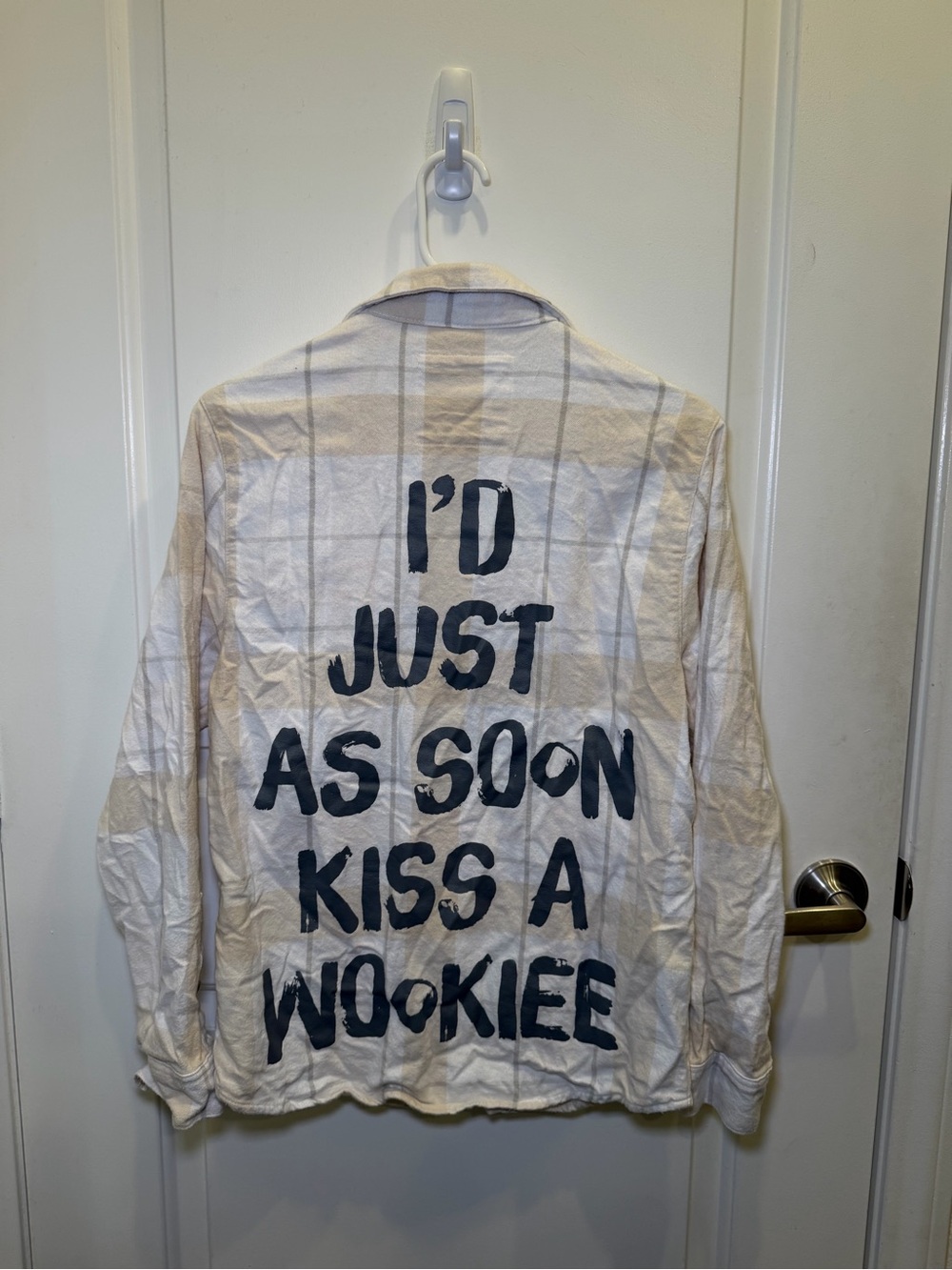 Like New Cakeworthy Star Wars Princess Leia Unisex Embroidered Flannel Button Up